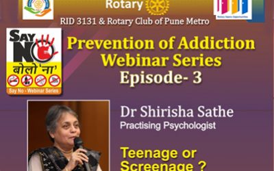 Episode 3 of Webinar Series on Prevention of Addiction 14th October 2020