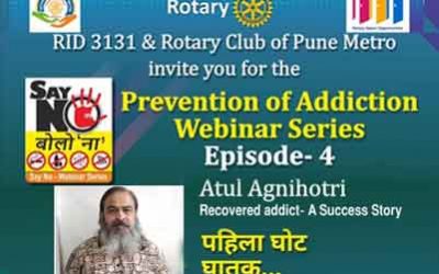 Episode 4 of Web Series on Prevention of Addiction, 6th November 2020